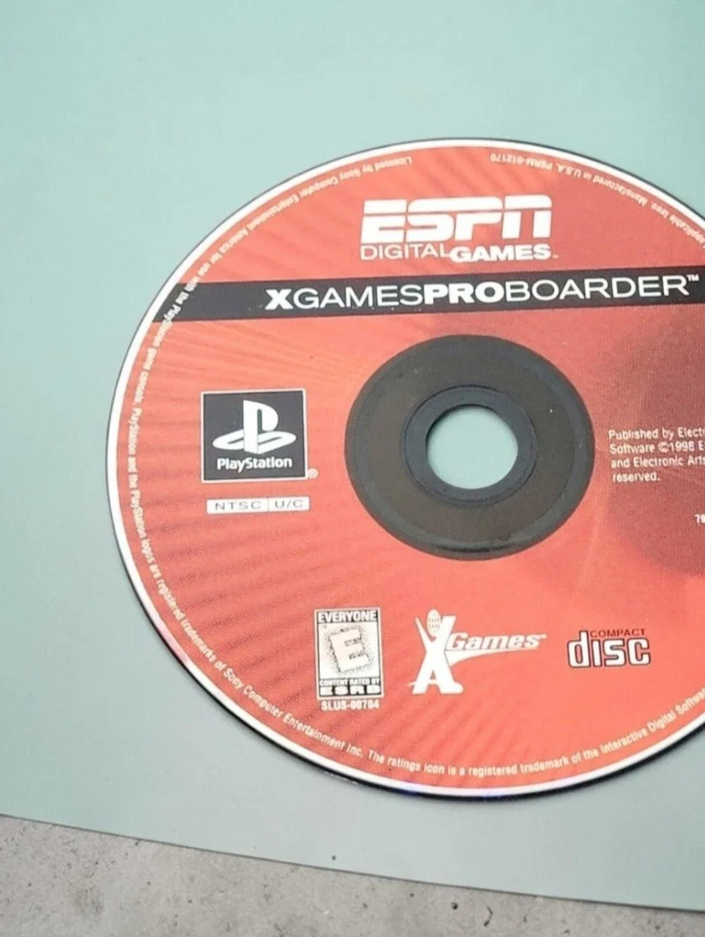 ESPN X Games ProBoarder (Sony PlayStation 1, 1999) Game Disc Only Paper Sleeve.